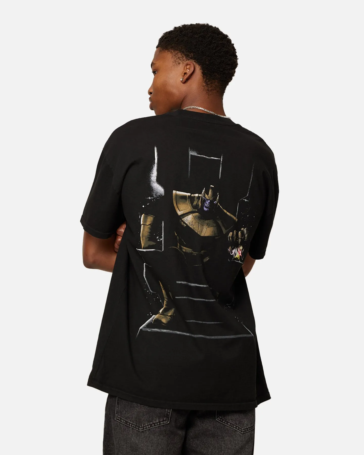 Marvel Thanos Heavyweight T-Shirt Black Modern Style Trend