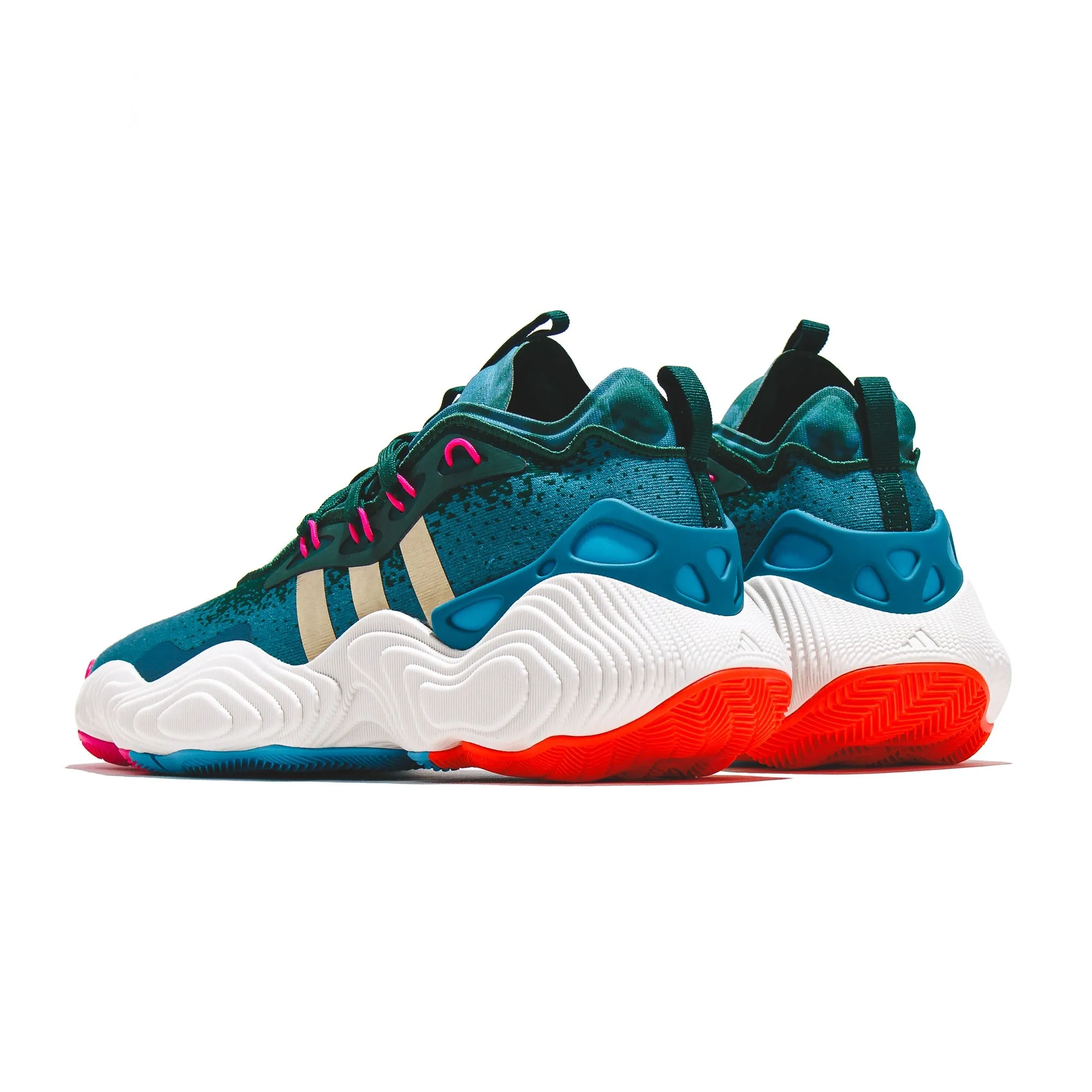 Adidas Basketball Men Trae Young 3 Green IE9301 Breathable Synthetic Upper
