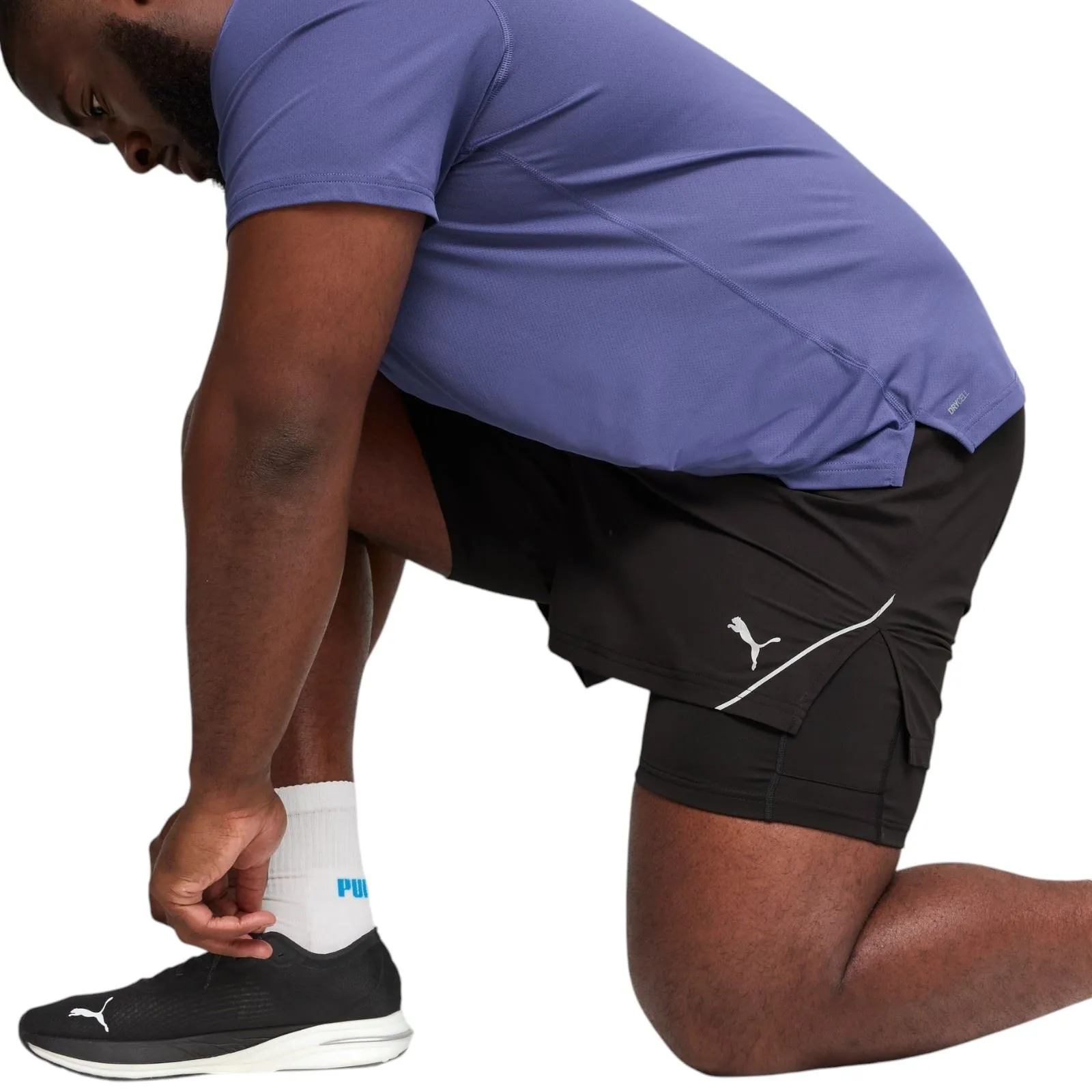 Puma ULTRAWEAVE 2-in-1 5" Mens Regular-Fit Running Short Flexible Layer