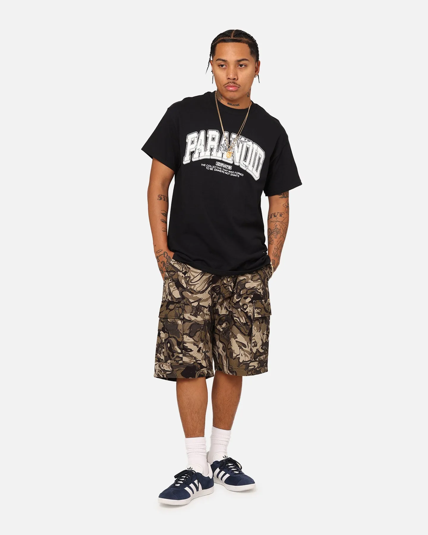 Rats Get Fat Paranoid T-Shirt Black No Shrink Technology