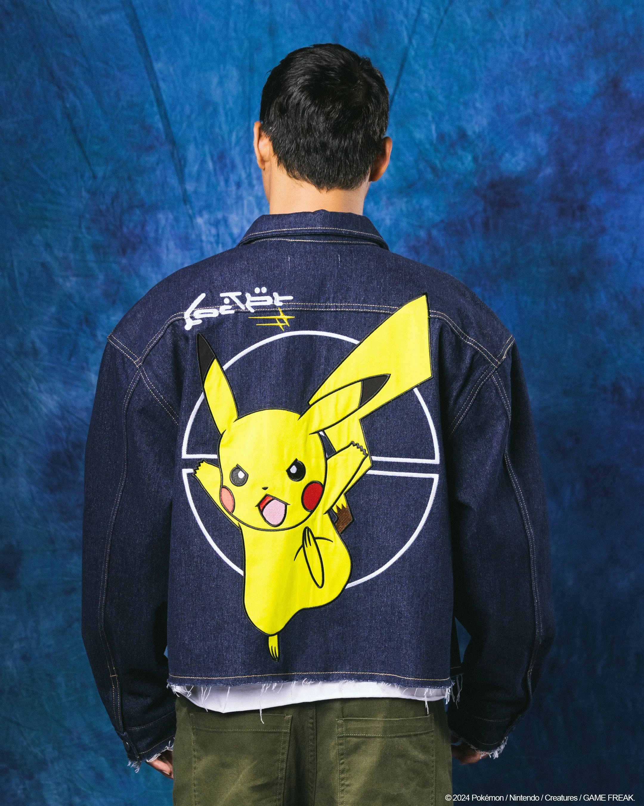 Pok??mon By Loiter Pikachu Denim Jacket Indigo Smart activity