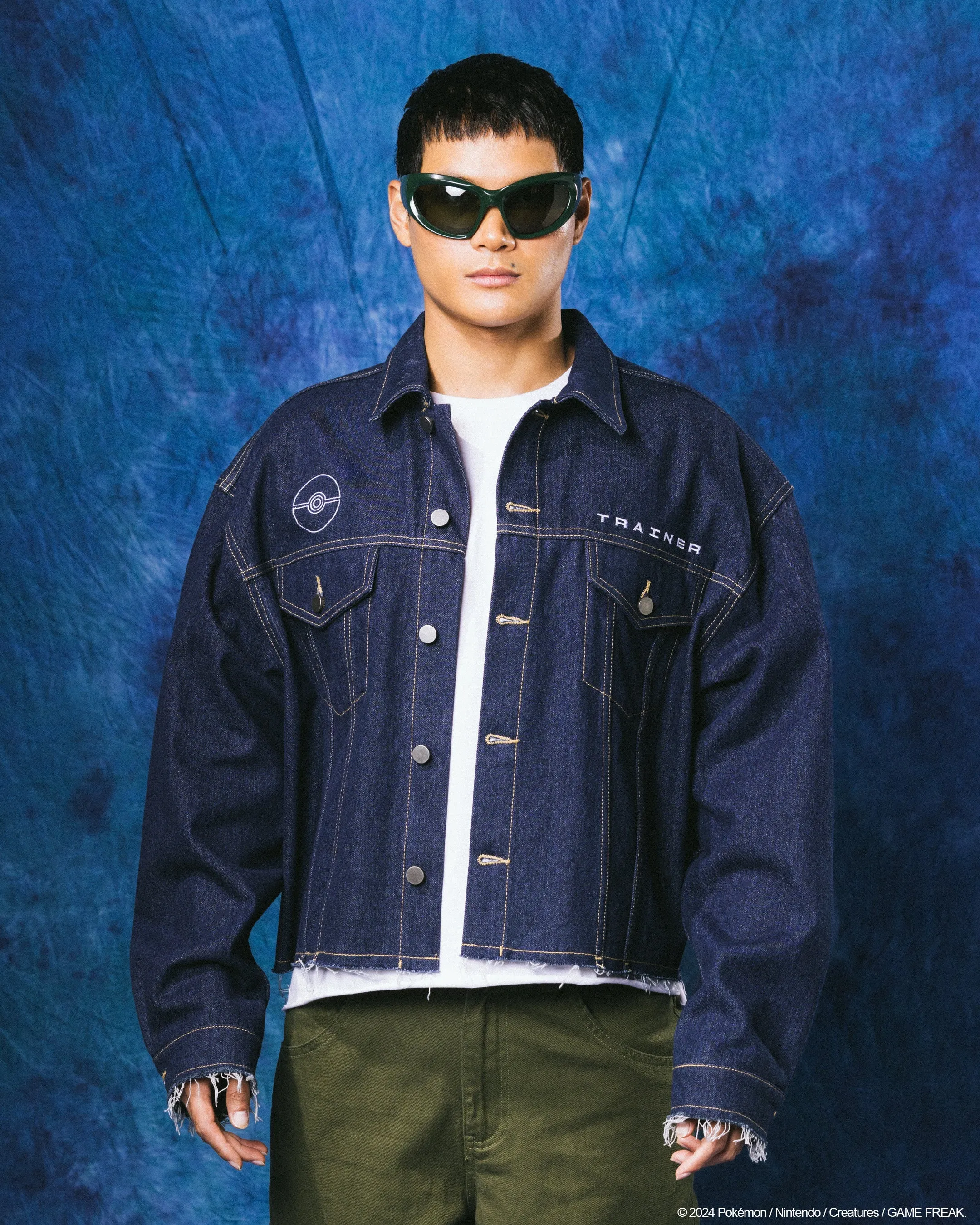 low quality Pok??mon By Loiter Pikachu Denim Jacket Indigo