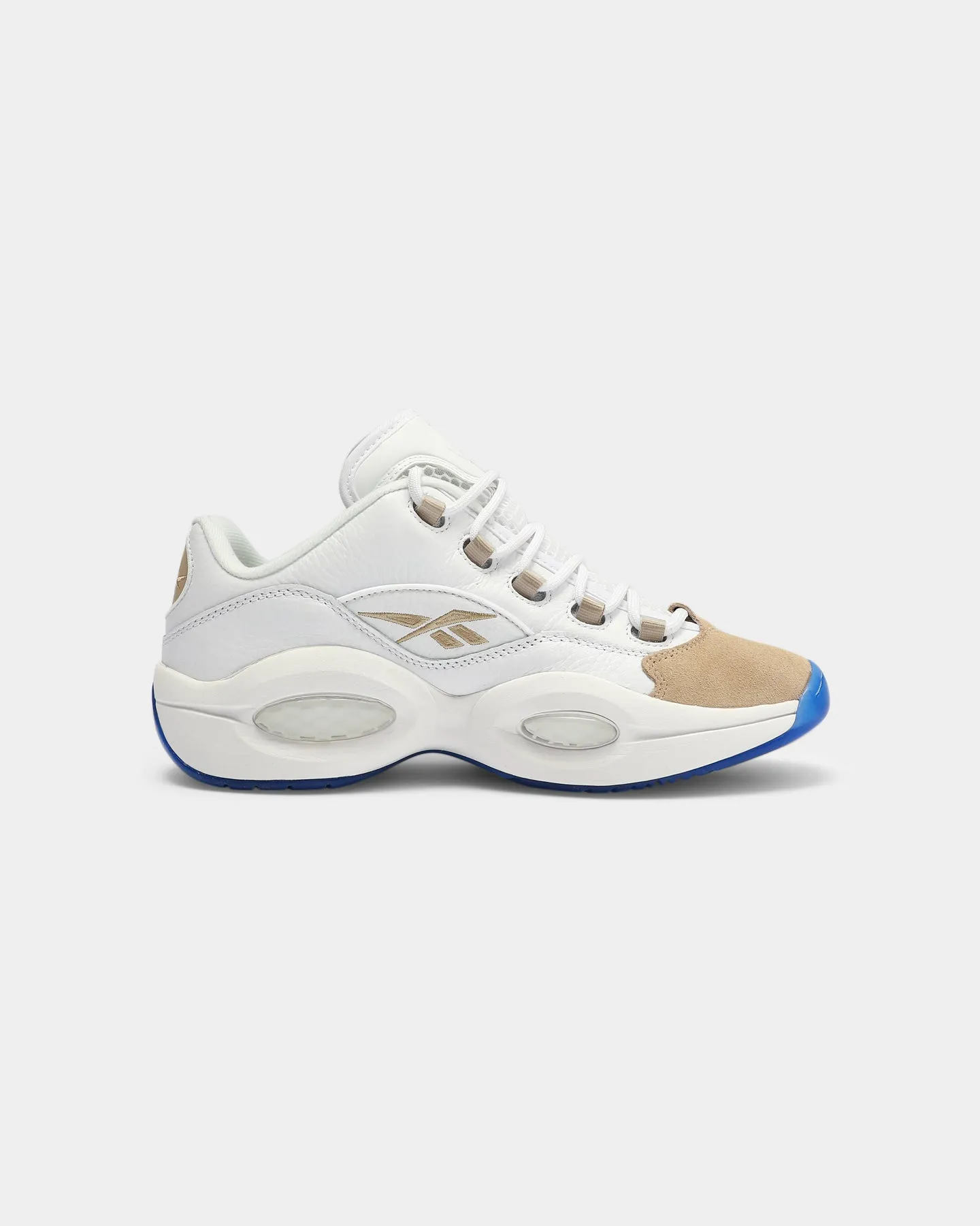 Reebok Question Low White/White/Sand Adjustable Straps