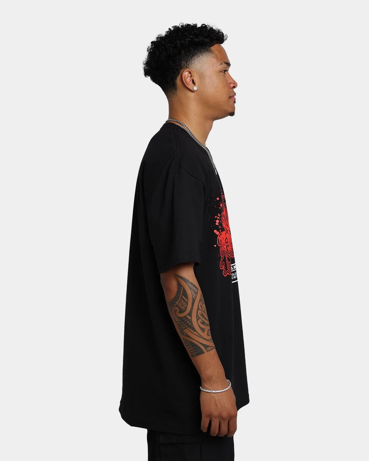 Rats Get Fat Guilty Pleasures Splat T-Shirt Black Chic Vibe