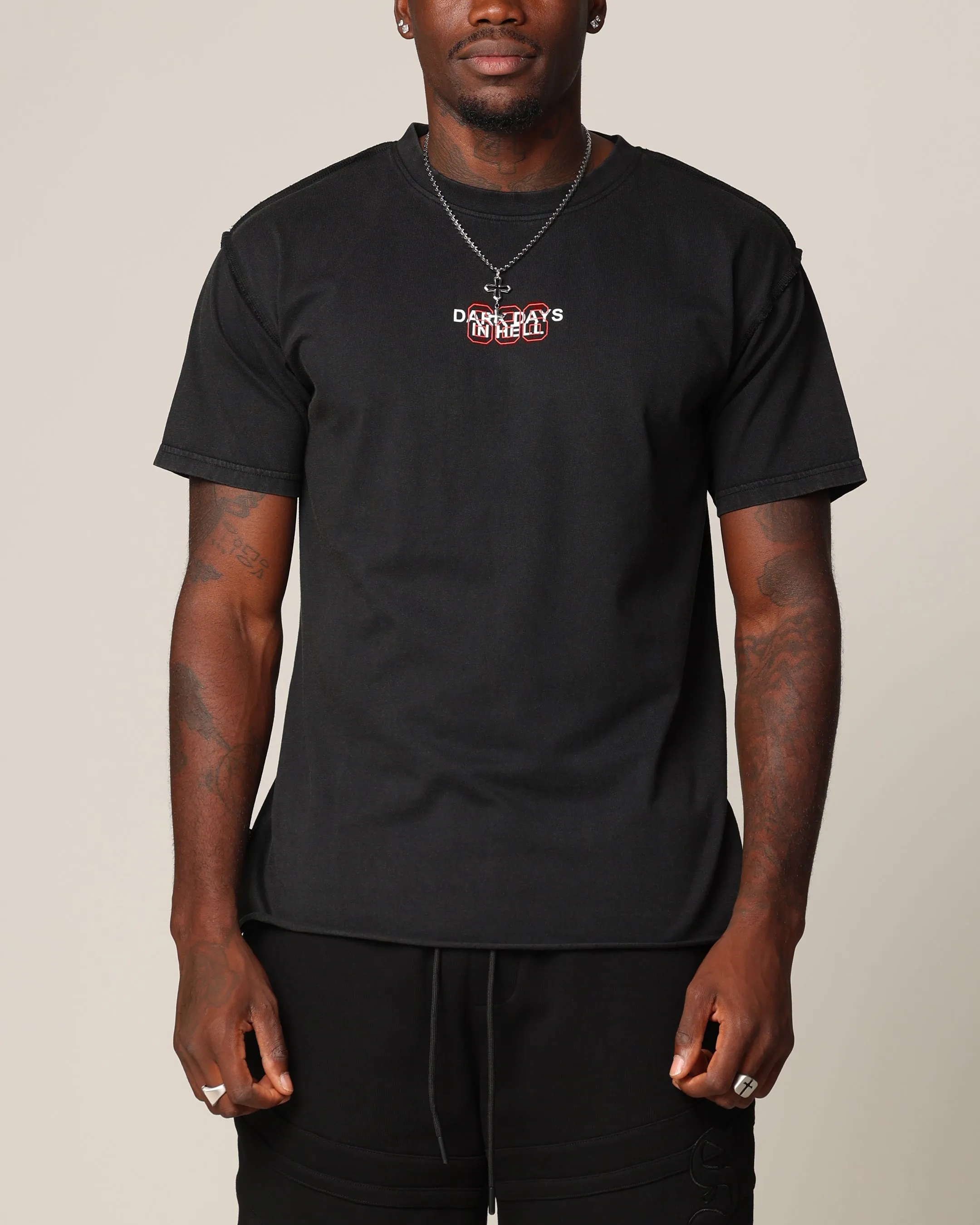 polo neck Saint Morta 666 Cut T-Shirt Vintage Black