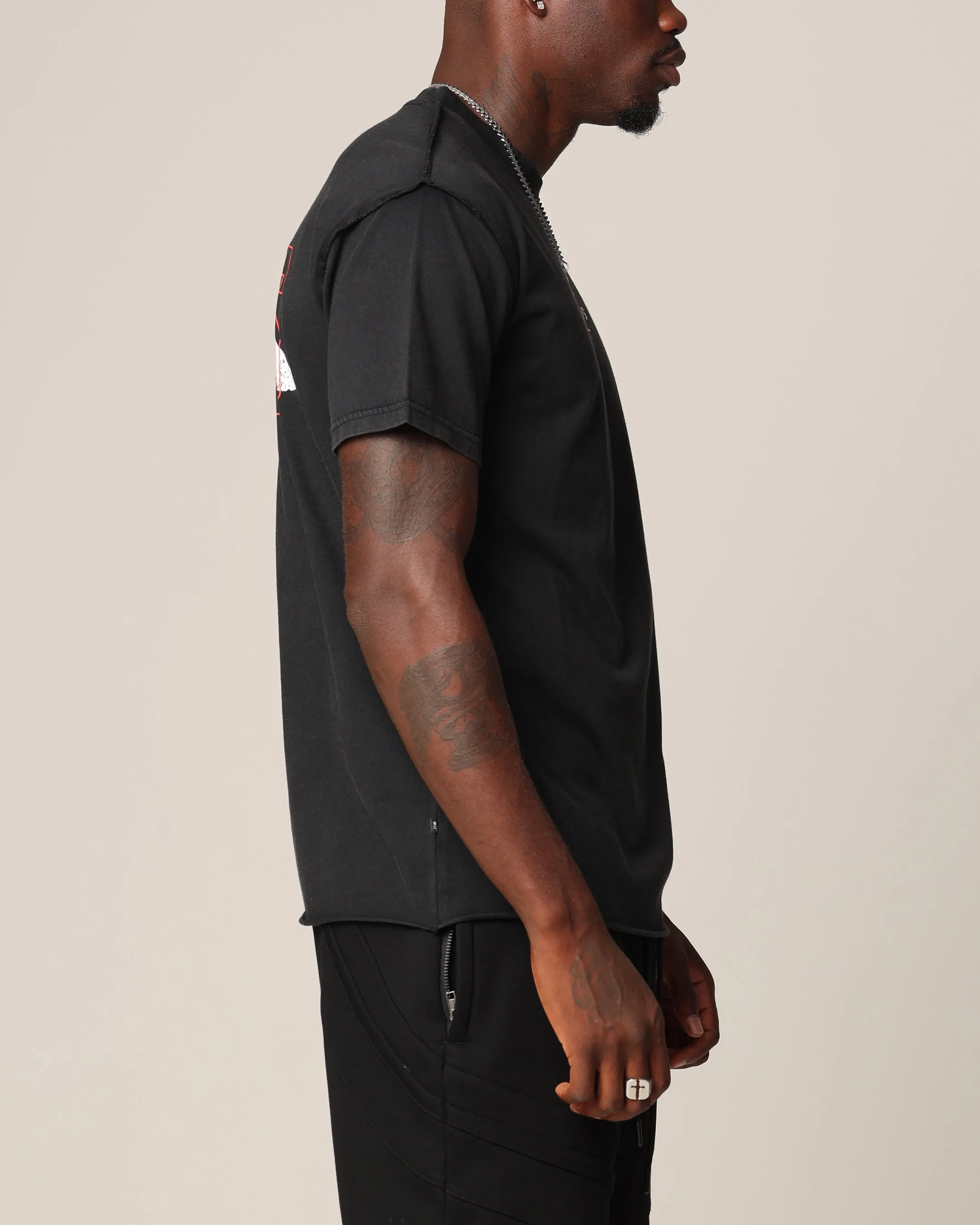 Bold Design Saint Morta 666 Cut T-Shirt Vintage Black