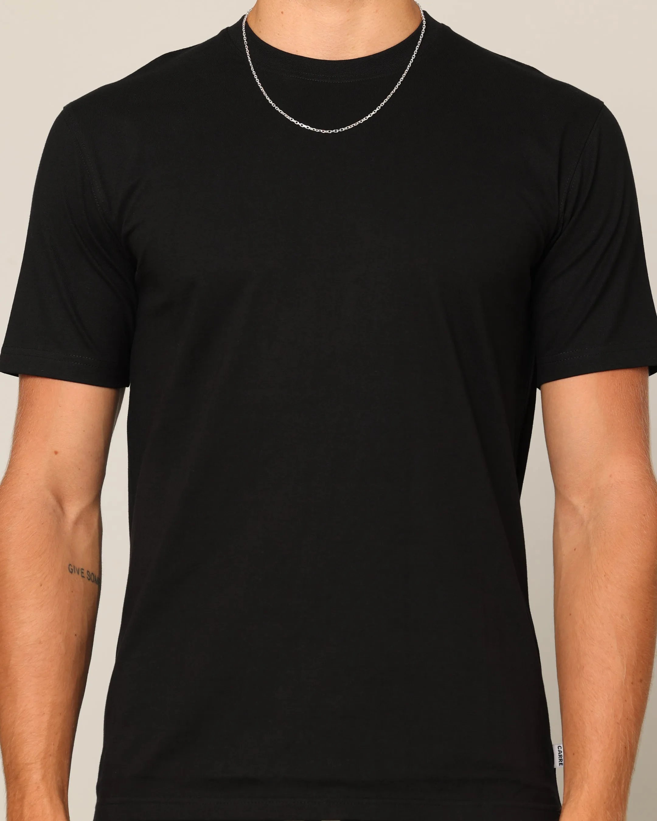 Wrinkle-Free Everyday Outfit Carr?? Blanc Form T-Shirt Black