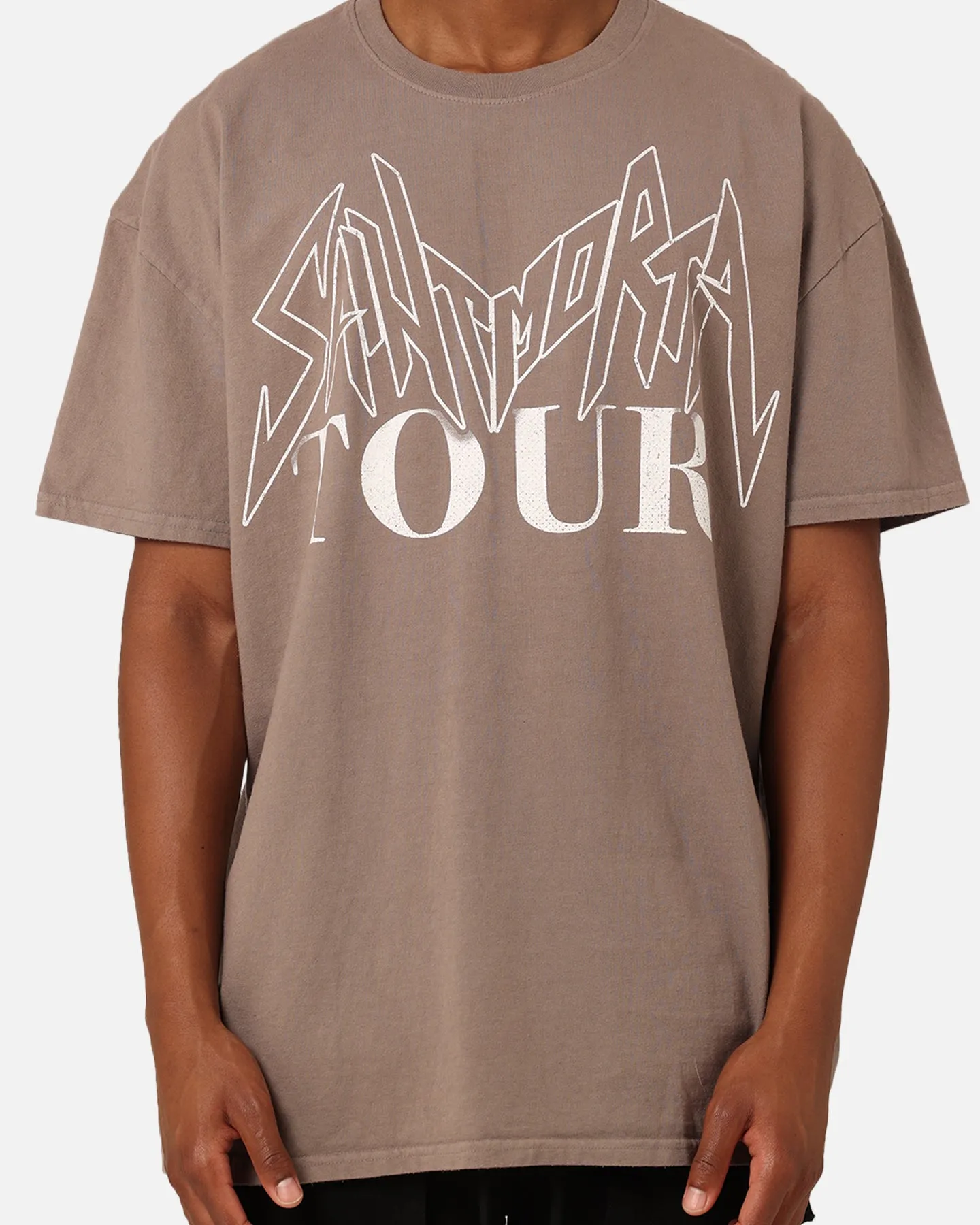 hypoallergenic material Saint Morta Tour T-Shirt Vintage Brown