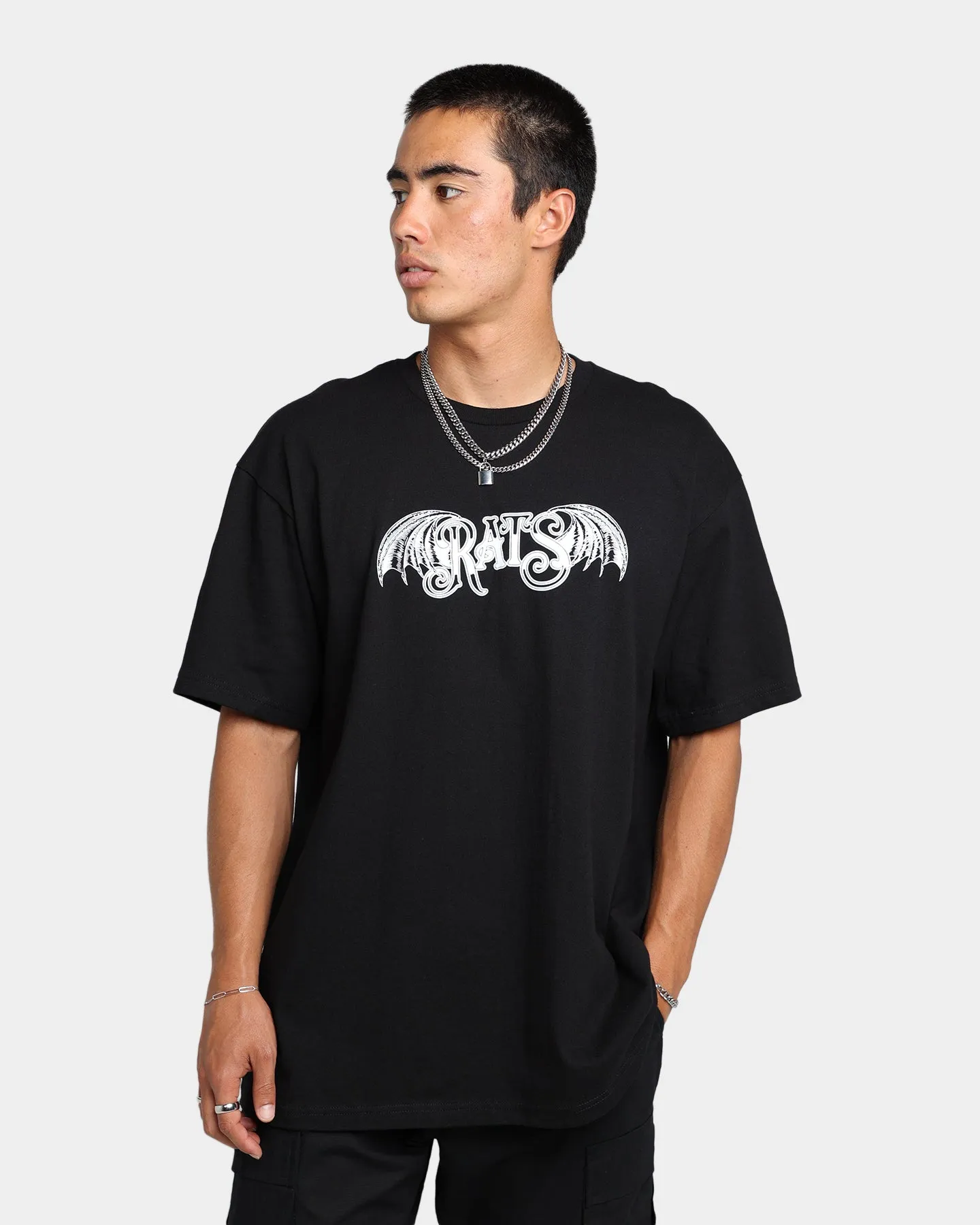 Holiday Wear Rats Get Fat Divide And Conquer T-Shirt Black
