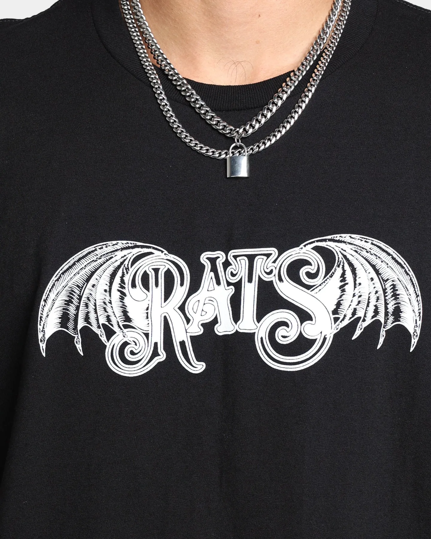 Bold Comfort Versatile Fit Rats Get Fat Divide And Conquer T-Shirt Black