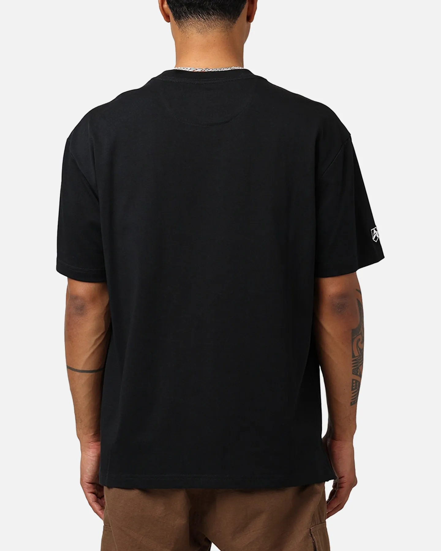 Avirex Stadium T-Shirt Black Comfortable Design Anti Bacterial Treatment