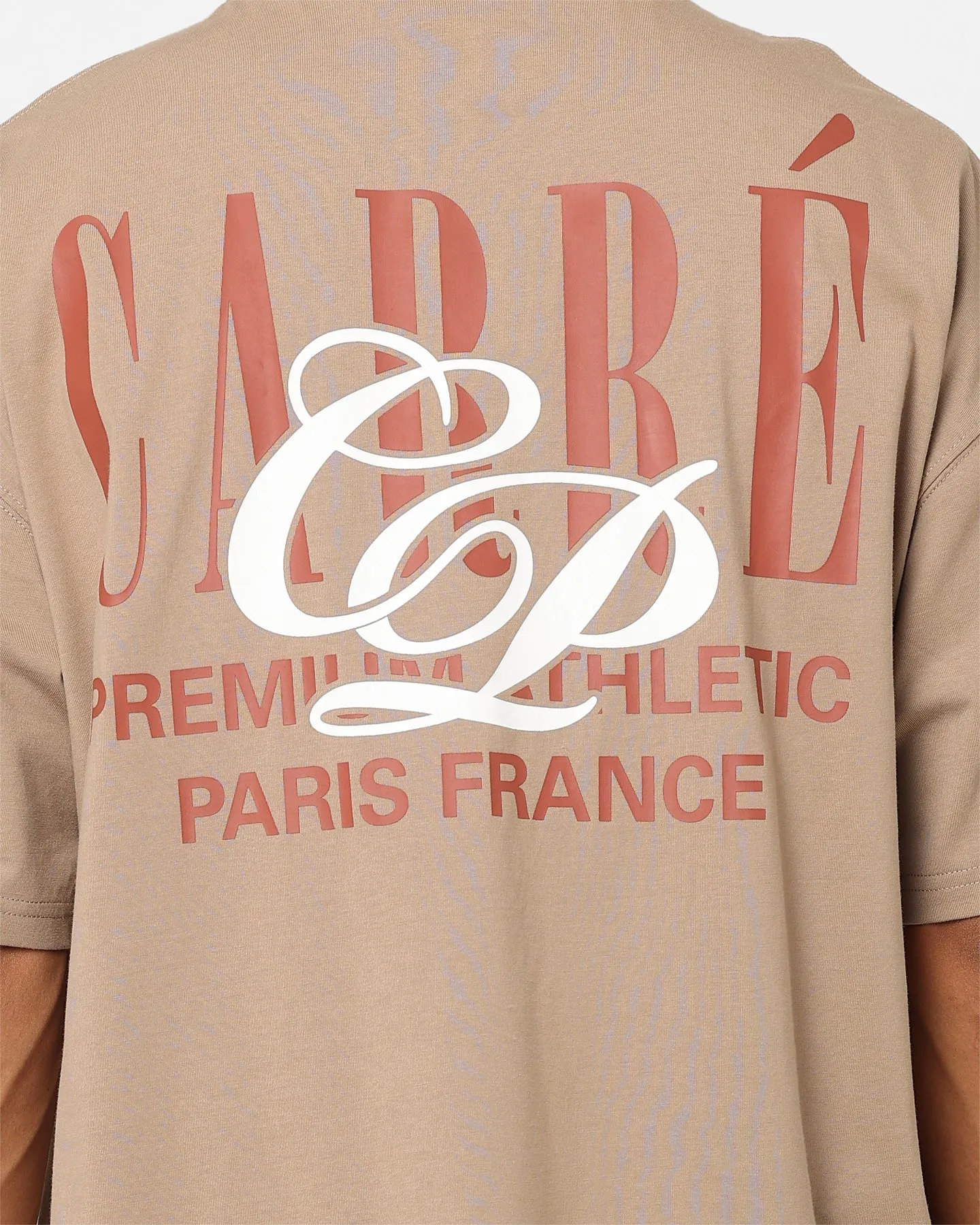 StretchReinforcedArmholes Carre TT Oversized T-Shirt Mocha