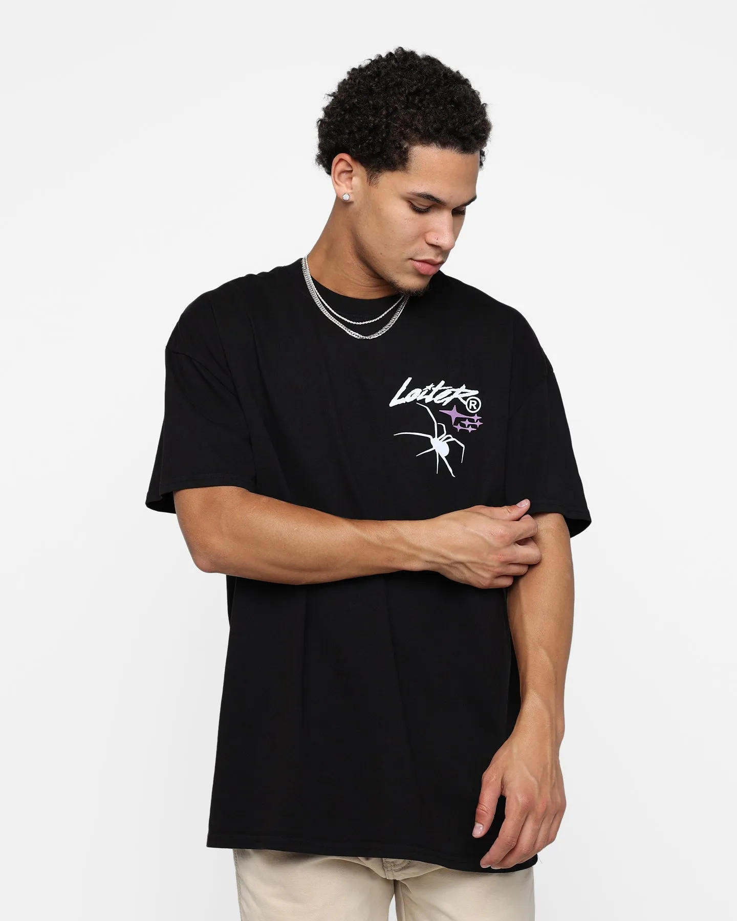 Chic Comfort Wear Loiter Tough Love T-Shirt Black