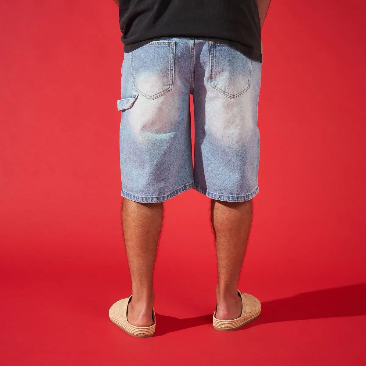 DUAA ''REWARD'' ICE STONE DENIM SHORT StaticResistant Adjustable Fastenings