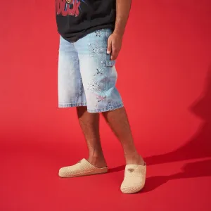 Smile Glow Country Core DUAA ''REWARD'' ICE STONE DENIM SHORT