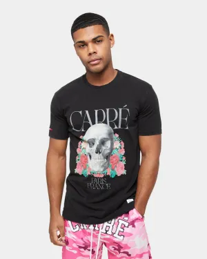Carre Skull & Rose Vintage T-Shirt Washed Black Comfy Vibes