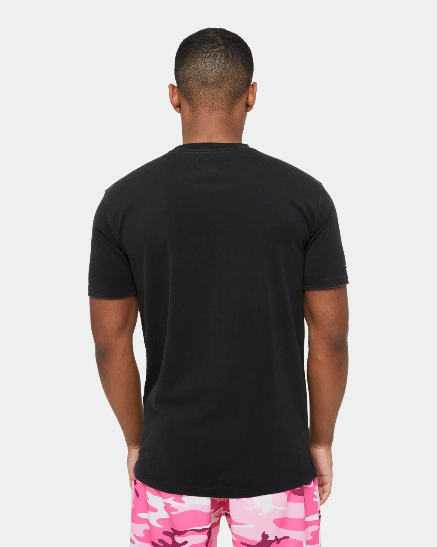 Carre Skull & Rose Vintage T-Shirt Washed Black Heathered Fabric