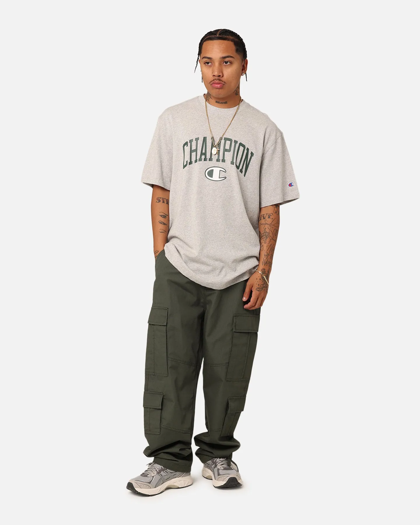 Champion Large Graphic T-Shirt Metaphor Chic and Soft Eco Friendly Production