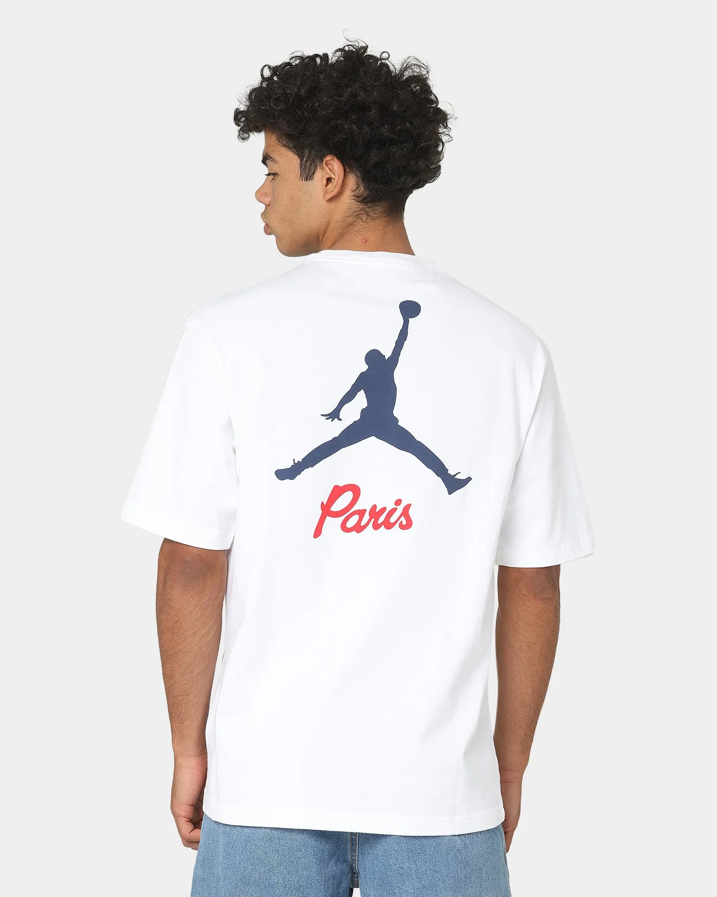 Lightweight Wear loose but not baggy Jordan X Paris Saint-Germain Logo T-Shirt White