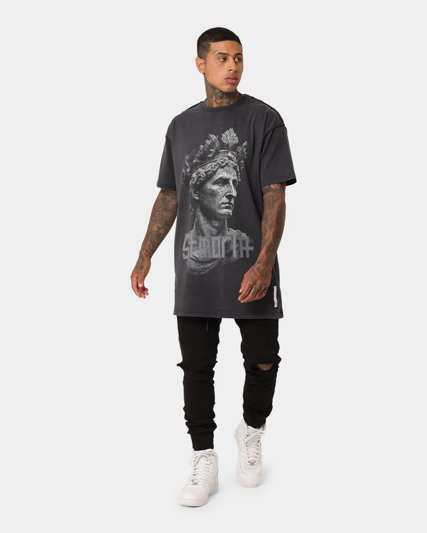 Easygoing Design Saint Morta Romans MMXII T-Shirt Vintage Black