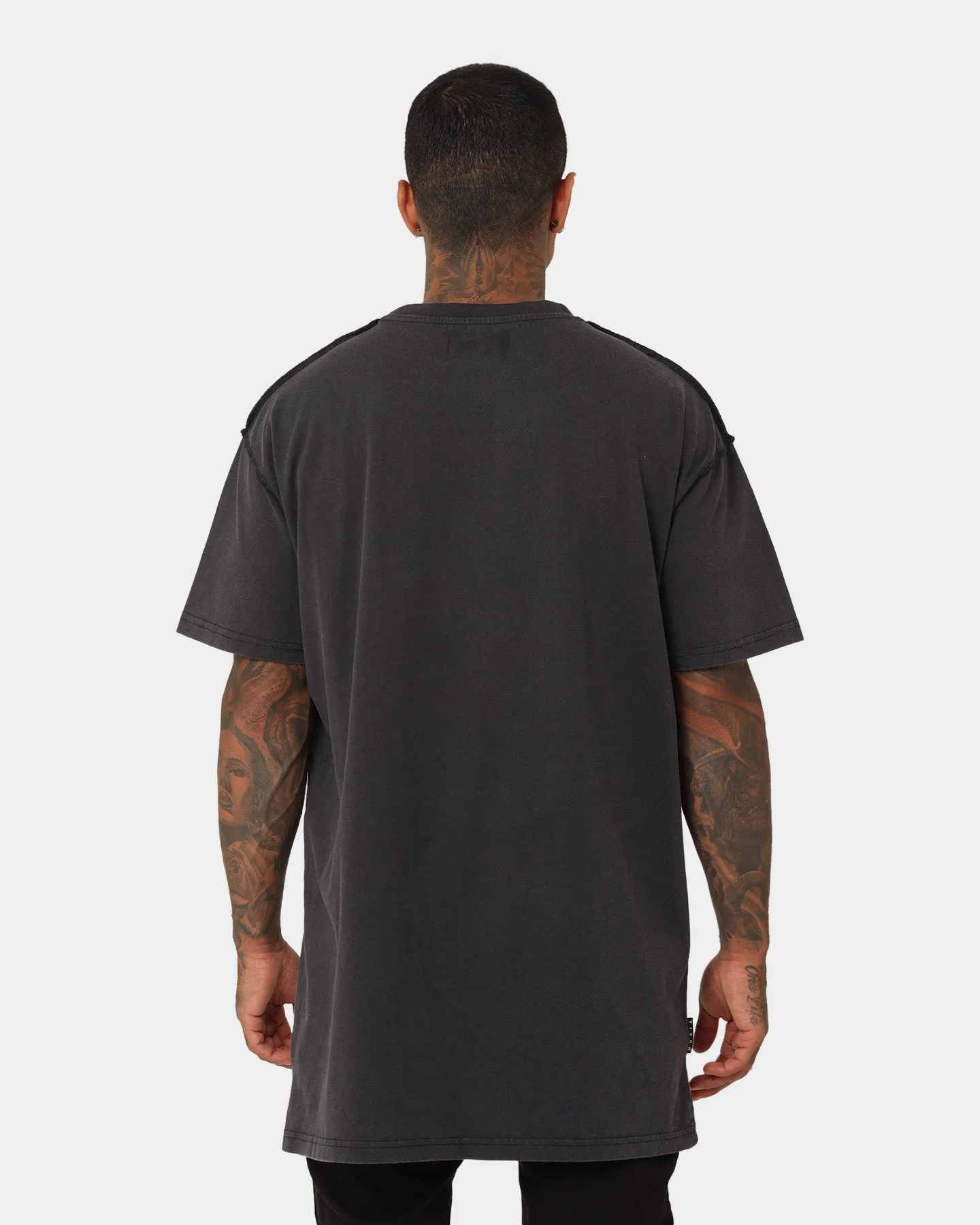 Saint Morta Romans MMXII T-Shirt Vintage Black Fashion Forward