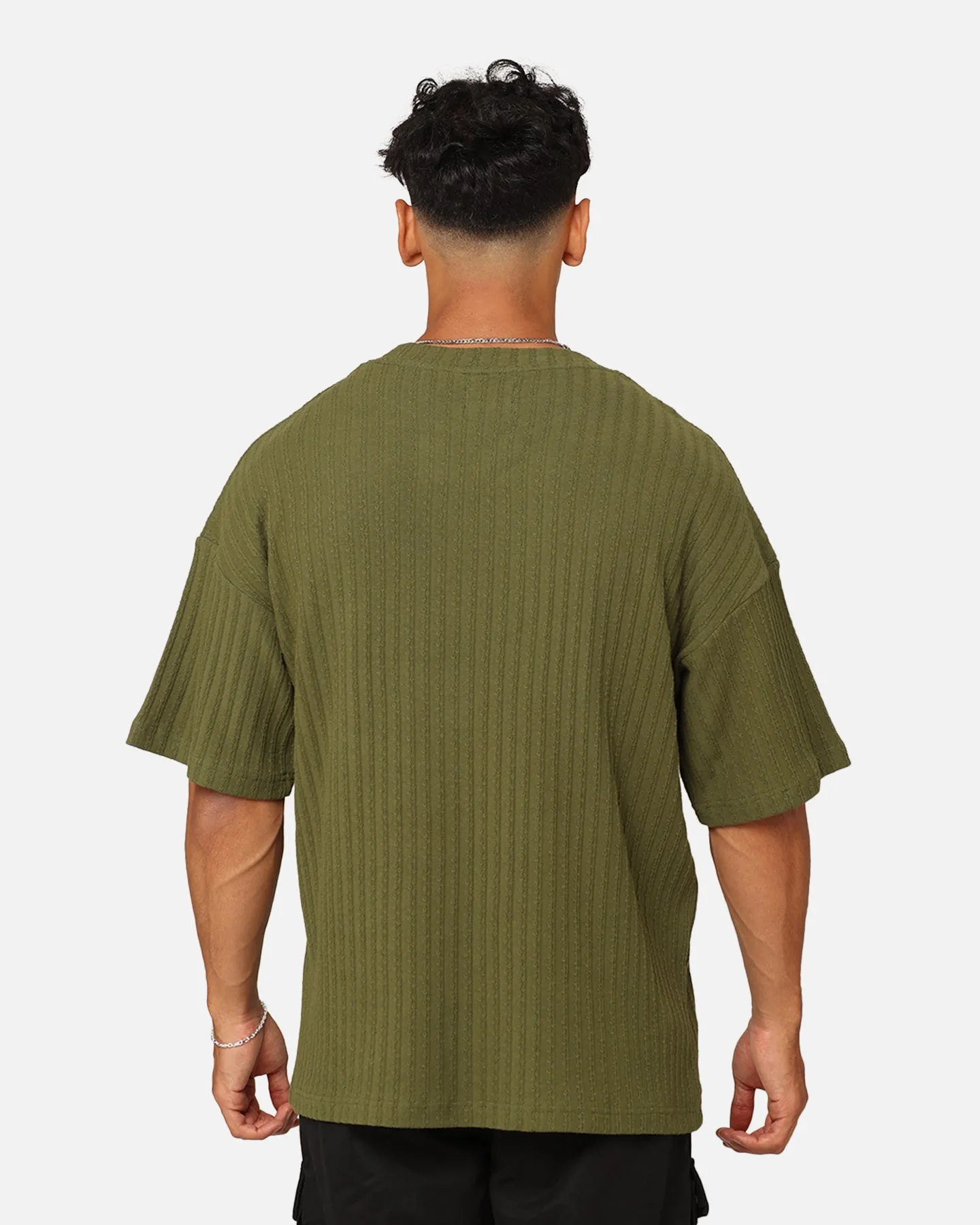 XXIII Karl Knit T-Shirt Military Green Classic Comfort