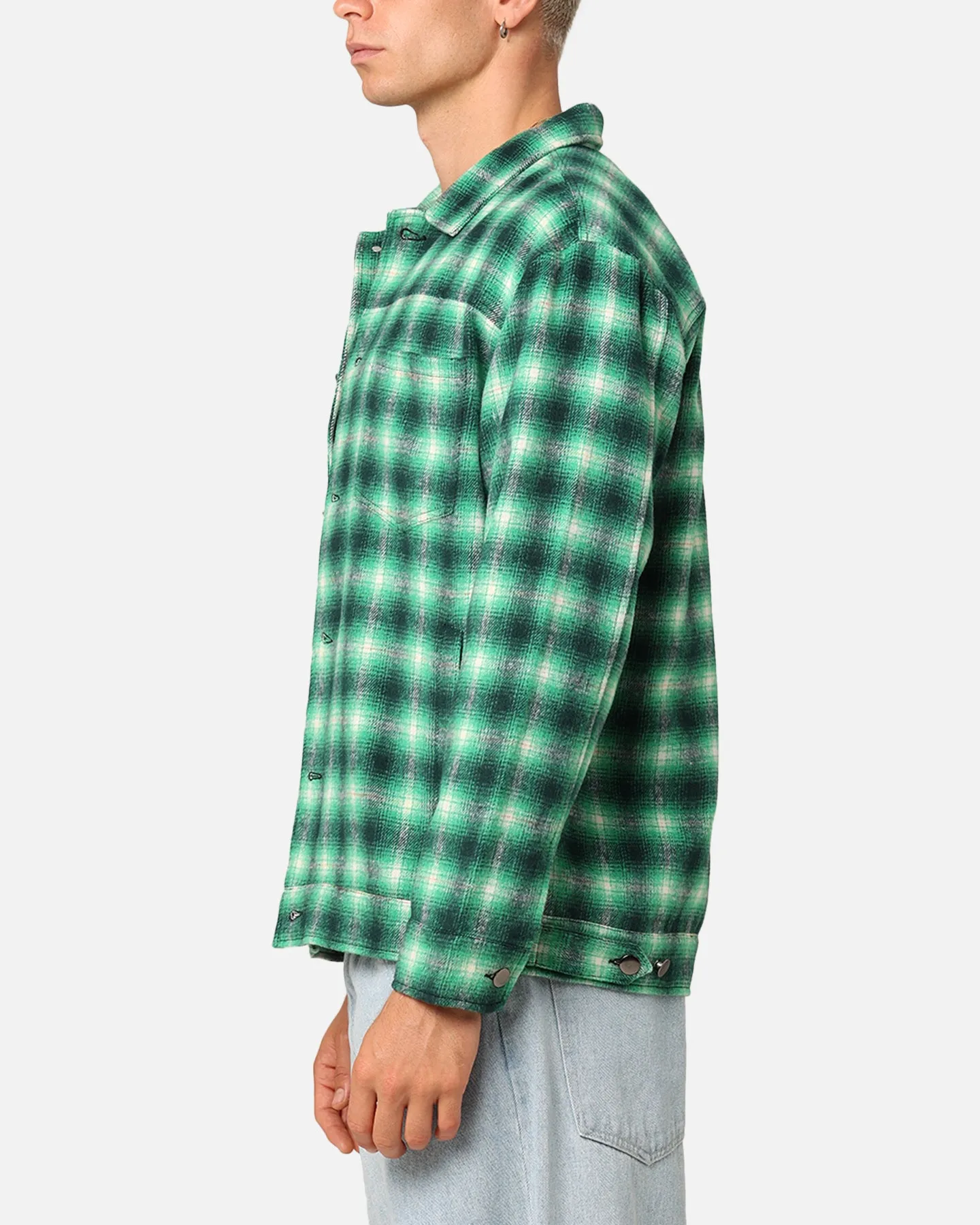 Casual Warmth XXIII Darby Plaid Shacket Green/Black