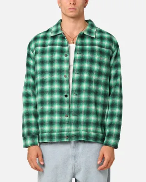 Checked Team-sports XXIII Darby Plaid Shacket Green/Black