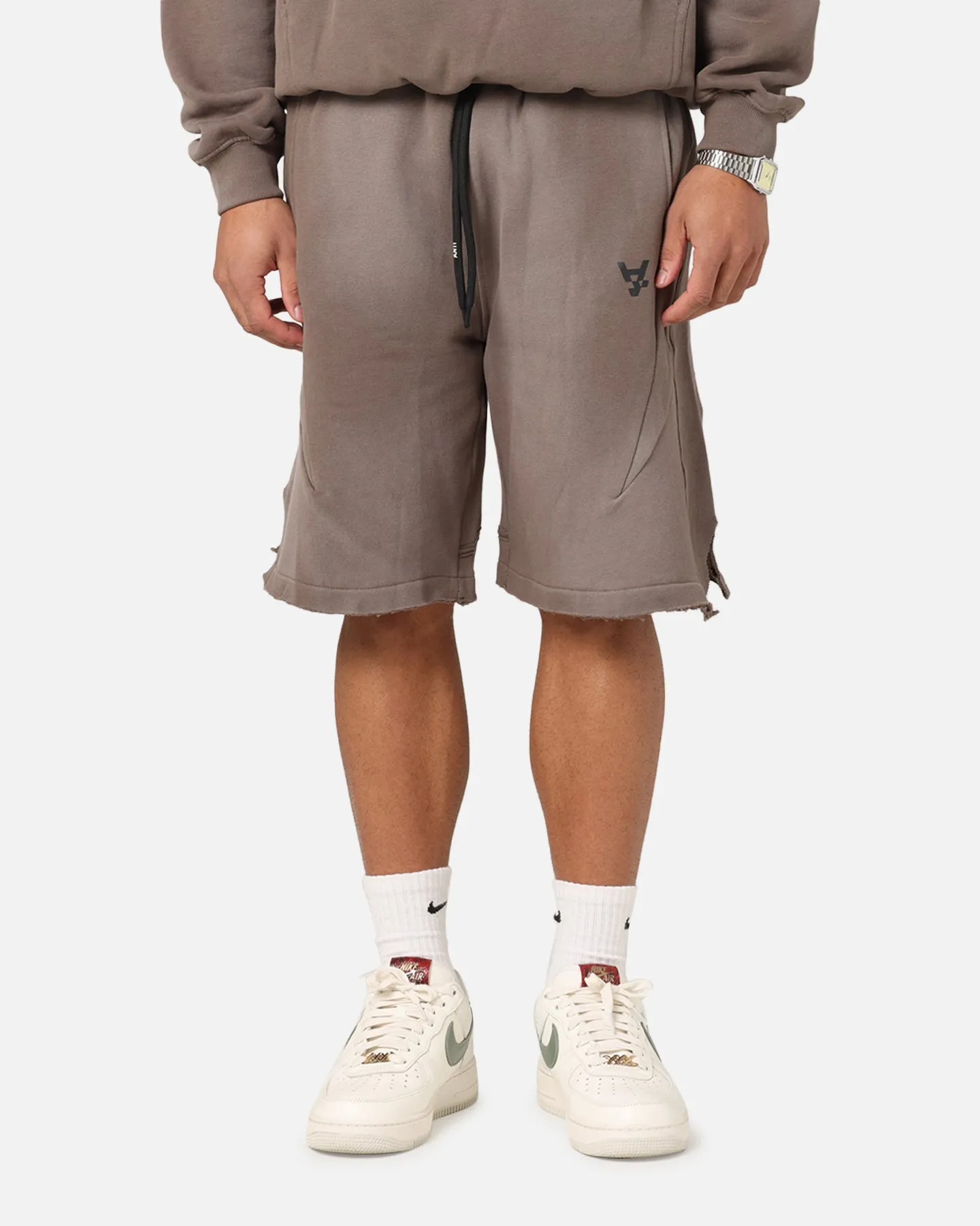 The Anti Order Apocalypse Sweat Shorts Sunfade Brown Relaxing Wear