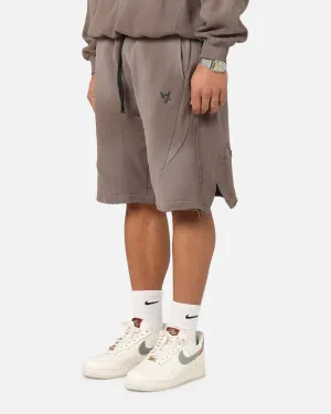 The Anti Order Apocalypse Sweat Shorts Sunfade Brown Street Sport