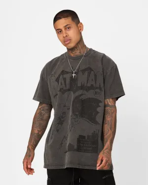 Layerable Look Sporty Look Goat Crew X DC Batman Issue #01 Noir Heavyweight Vintage T-Shirt Black Wash