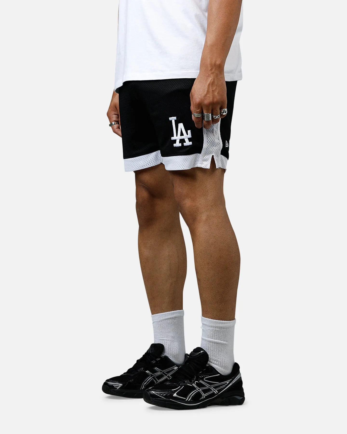 New Era Los Angeles Dodgers Sport Class Shorts Black/White Athletic Comfort