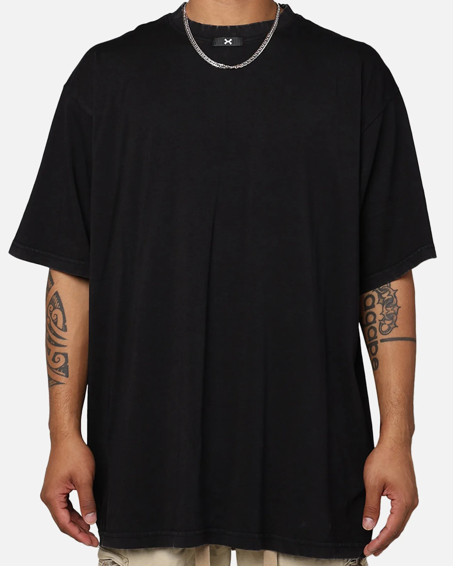 DXXMLIFE L-0 A Baggy T-Shirt Vintage Black Durable Style Playful Vibes