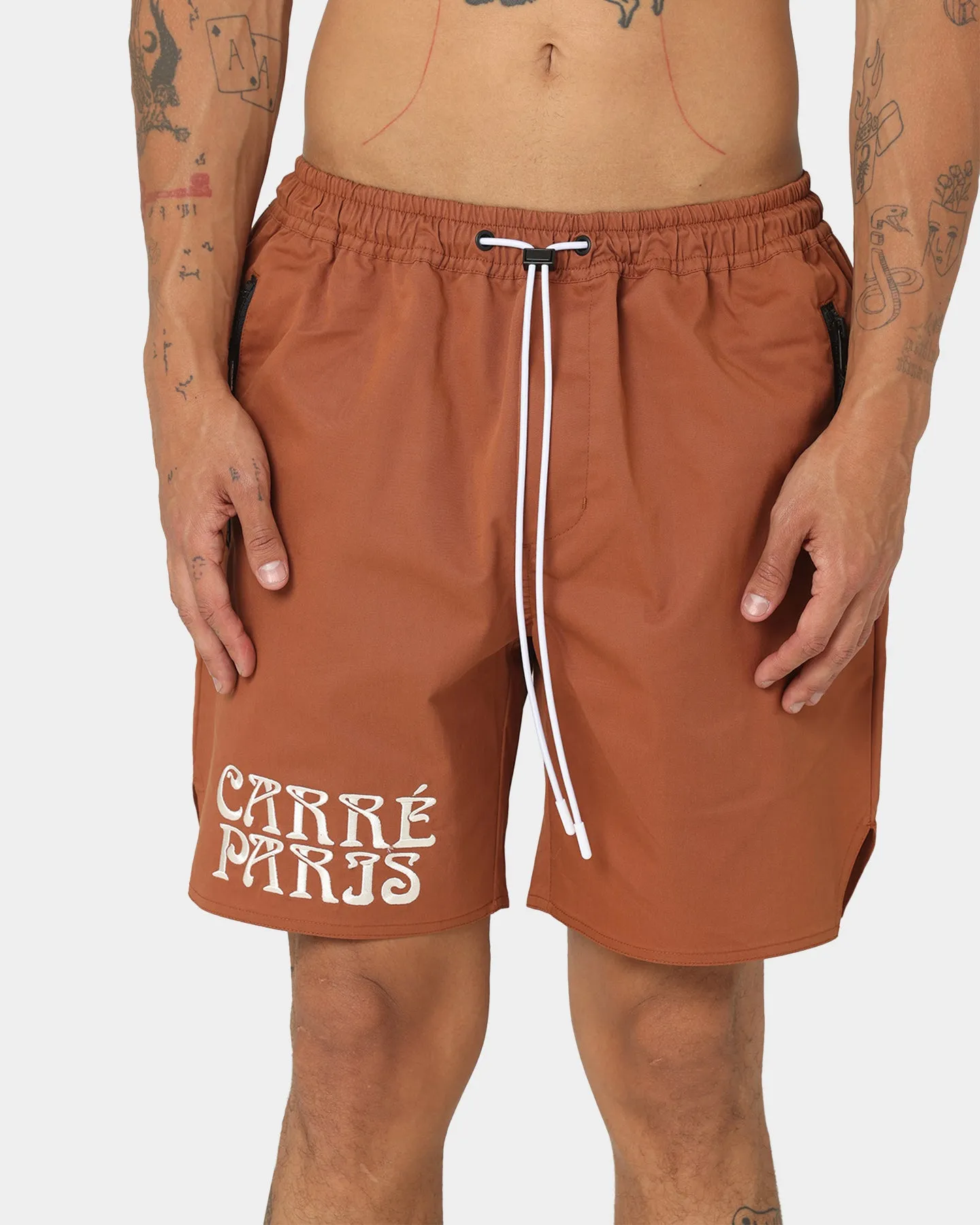 Carre Tourbillion LP Shorts Brick Anti Pilling Fabric volleyball outfit