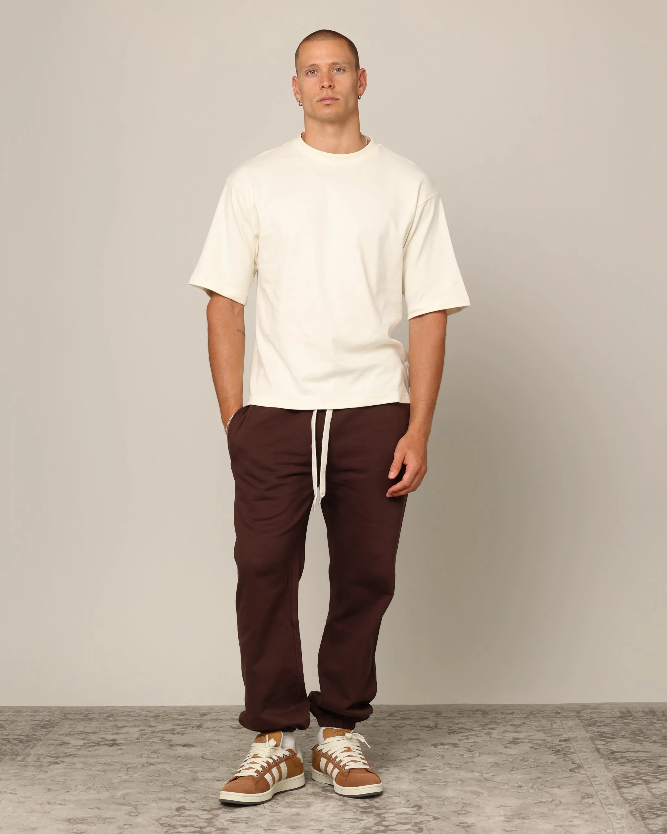 Carr?? Blanc Boxy T-Shirt Off White Wrinkle Resistant Finish