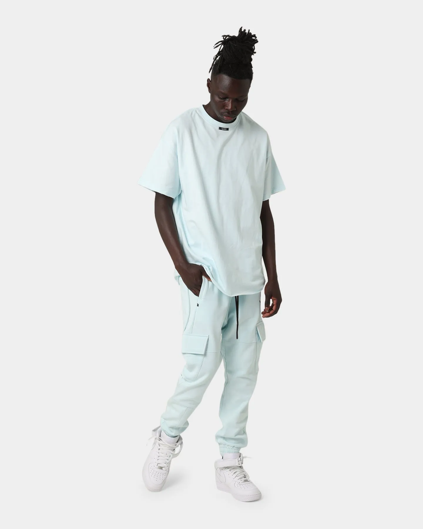 The Anti Order Anti Essential Oversized T-Shirt Pastel Blue Trendy Look Seasonal Staple