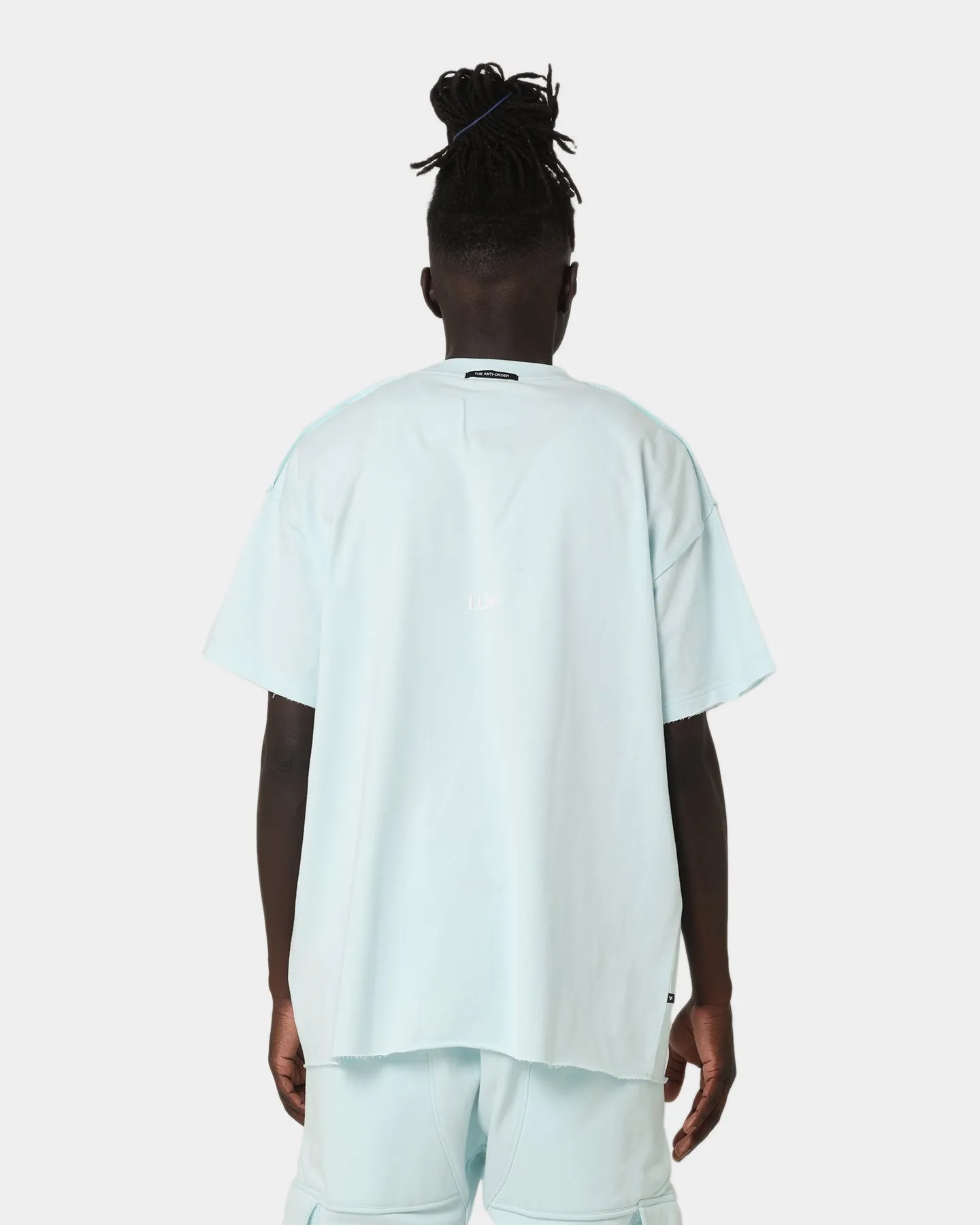 Chilly Wear Fashionable Look The Anti Order Anti Essential Oversized T-Shirt Pastel Blue