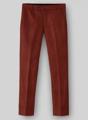 Office Wear Naples Sundowner Rust Tweed Pants