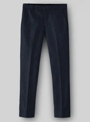 Naples Jet Blue Tweed Pants Chic Professional elegant office wear