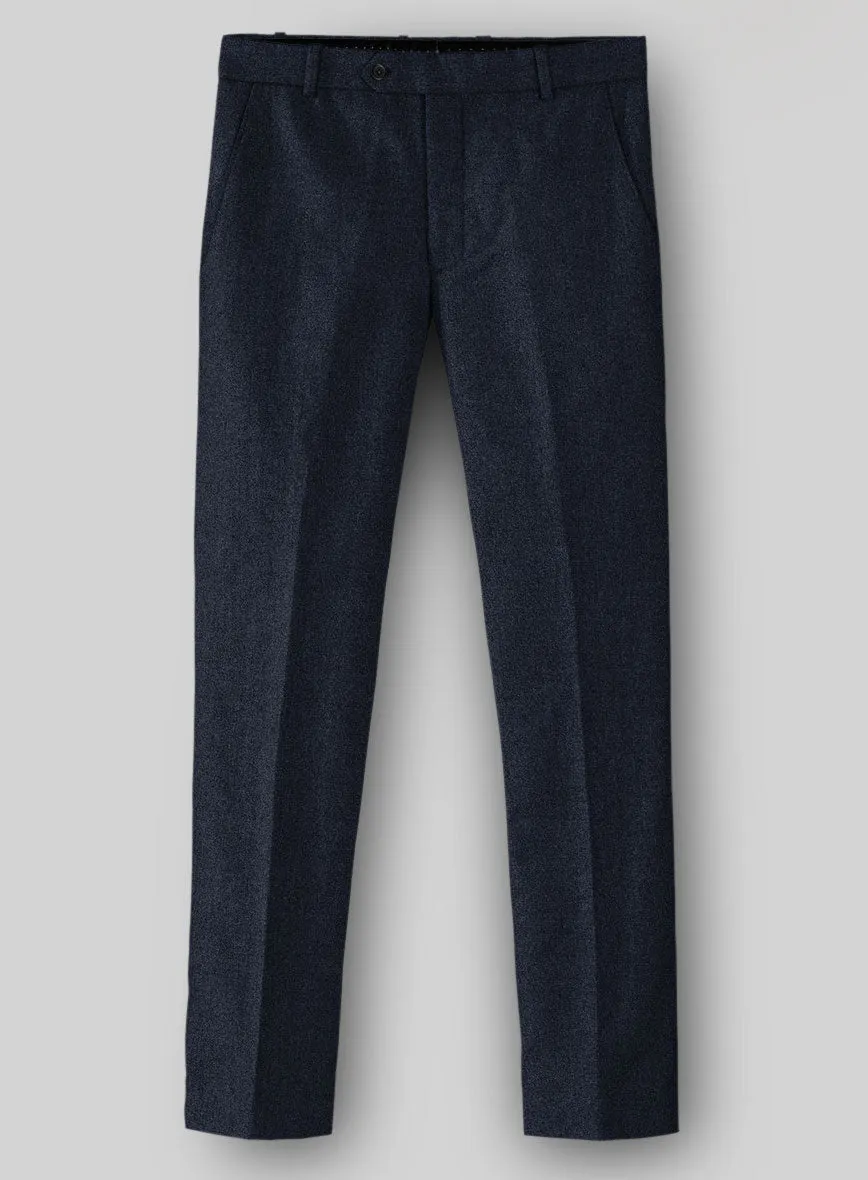 Naples Jet Blue Tweed Pants Chic Professional elegant office wear