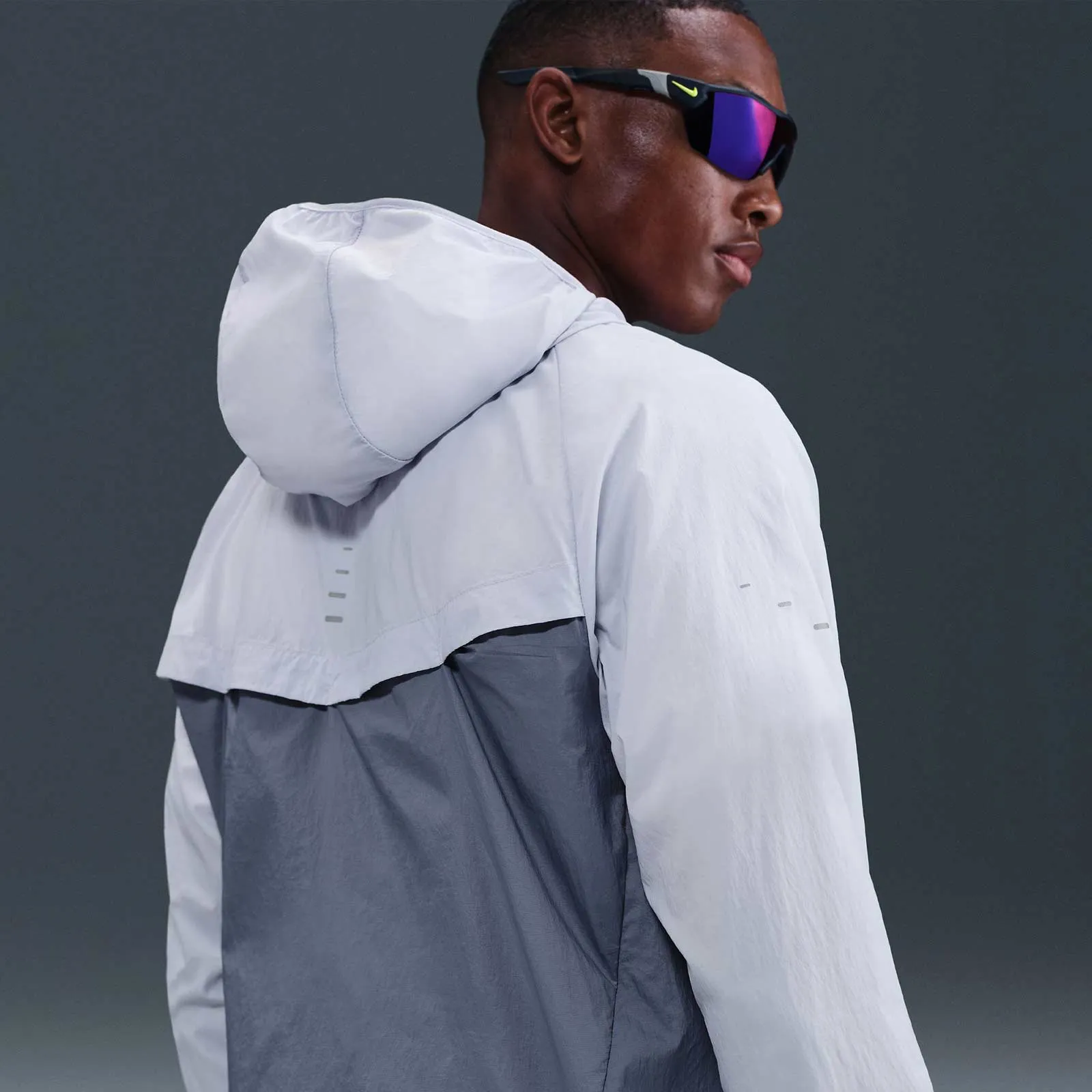 Zippered Vents Nike Stride Mens Repel UV Running Jacket