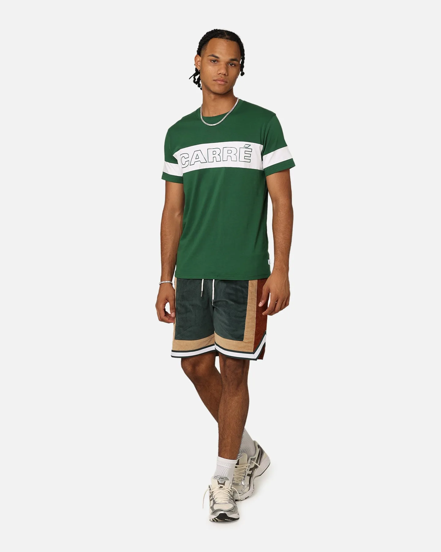 Carr?? Bars T-Shirt Green/White Street Style safe for skin