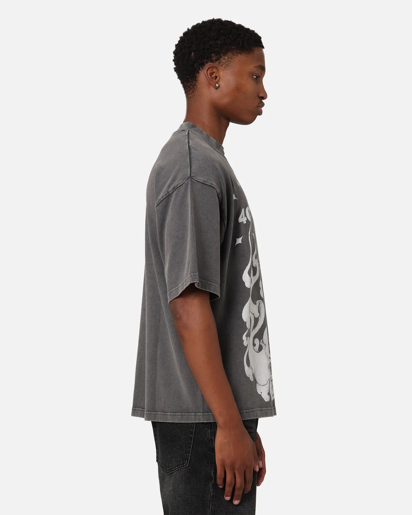 404 Geisha T-Shirt Charcoal Water Based Ink