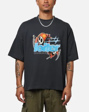 Loiter Elevate Box T-Shirt Charcoal Anti Shrinkage Treatment