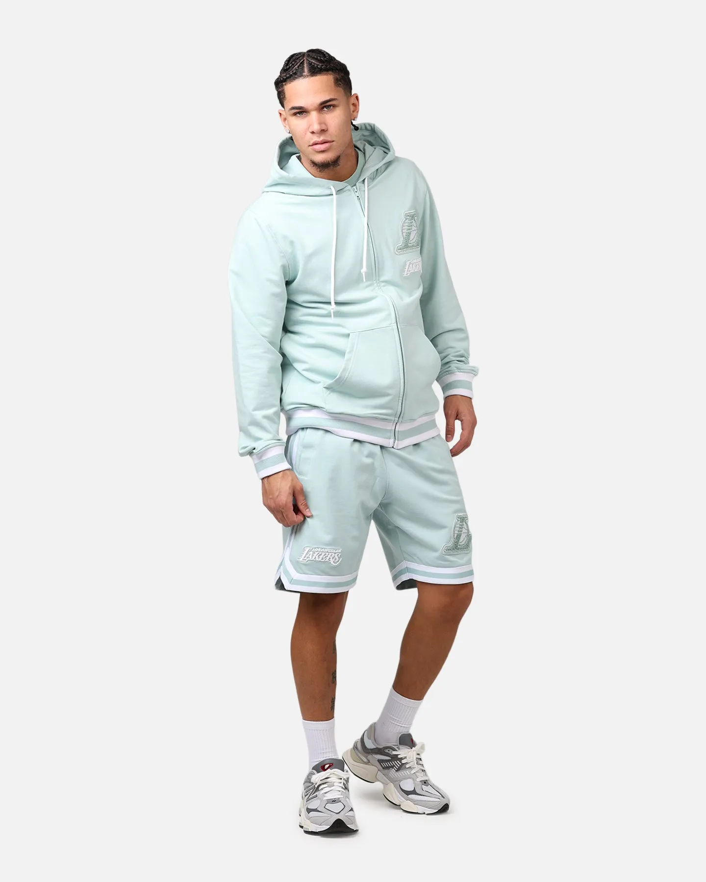 New Era Los Angeles Lakers 'Logo Select Mint' Shorts Mint/White Cool Fit