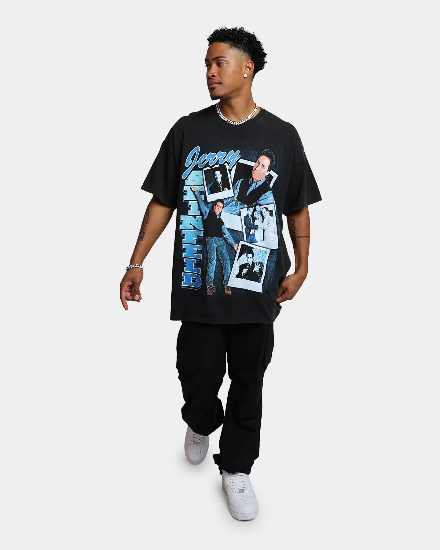 spring fashion American Thrift X Seinfeld Jerry Vintage T-Shirt Washed Black