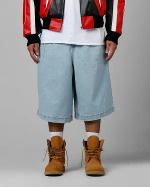 Loiter 3 Quarter Shorts Light Wash Chilly Weather Sporty Fit