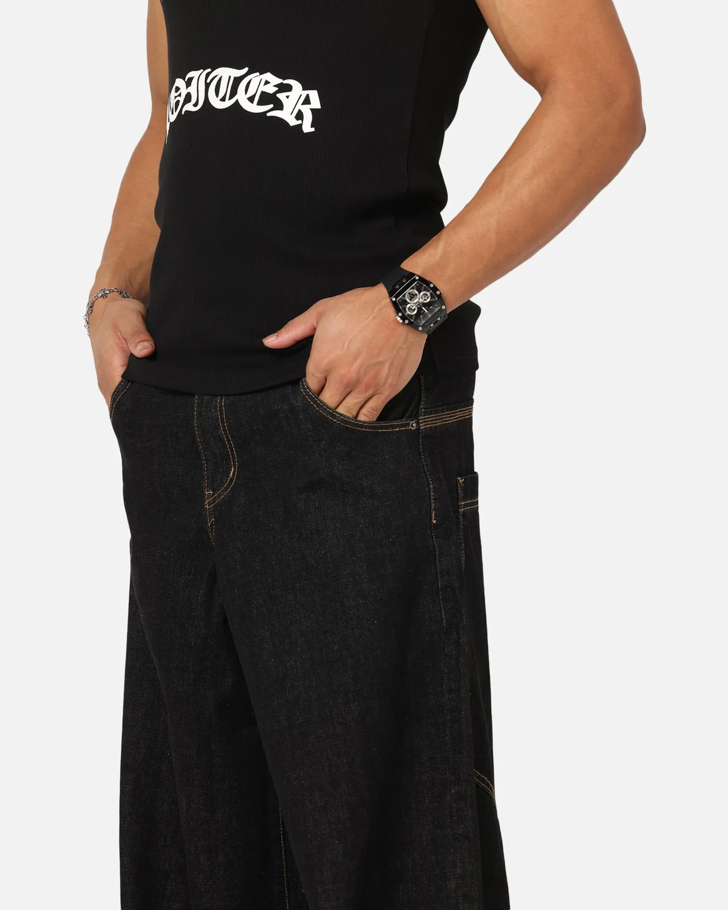 SeamlessPocketDesign Loiter Skate Jeans Black