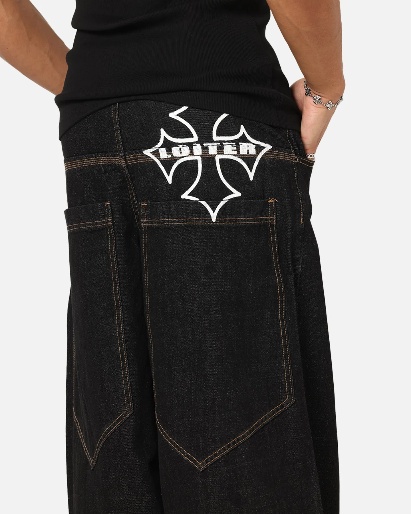 Work Comfort Loiter Skate Jeans Black