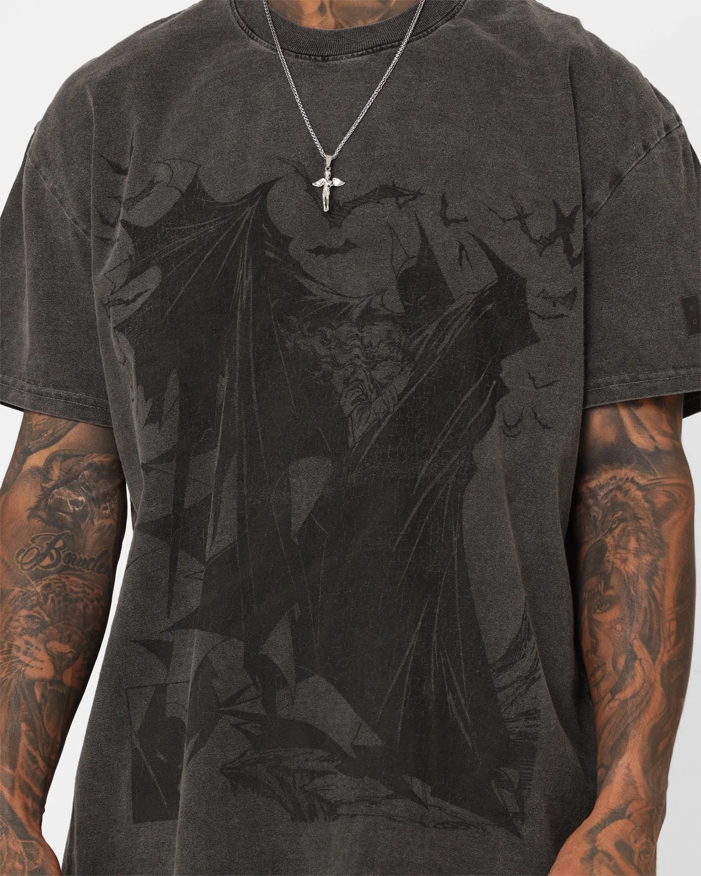 Goat Crew X DC Batman Issue #423 Noir Heavyweight Vintage T-Shirt Black Wash Perfect for Any Outfit Cozy and Soft